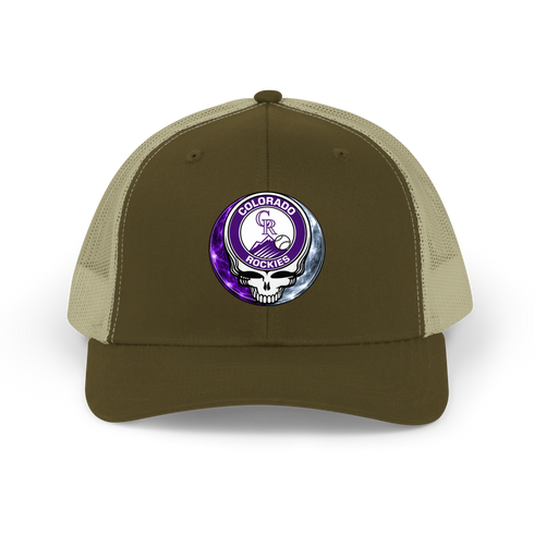 Colorado Rockies Crystal Stealie Stealie Grateful Dead Trucker Cap
