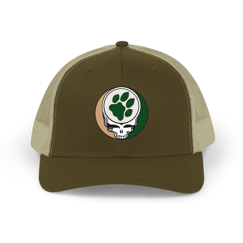 Ohio University Paw Print Stealie Grateful Dead Trucker Cap