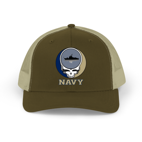 US Naval Academy Stealie Grateful Dead Trucker Cap