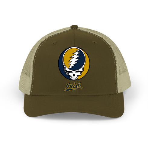 Notre Dame Stealie Grateful Dead Trucker Cap