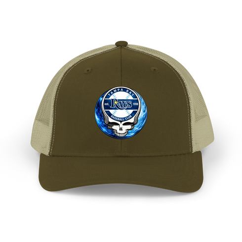 Tampa Bay Rays Crystal Stealie Stealie Grateful Dead Trucker Cap