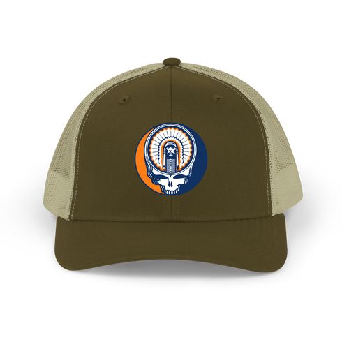 Chief Illiniwek Stealie Grateful Dead Trucker Cap
