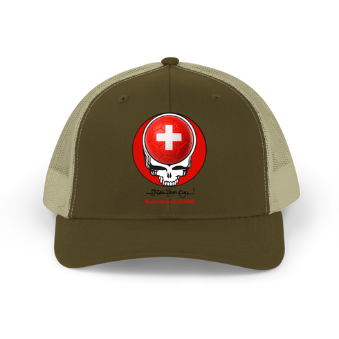 Switzerland FIFA World Cup Stealie Grateful Dead Trucker Cap
