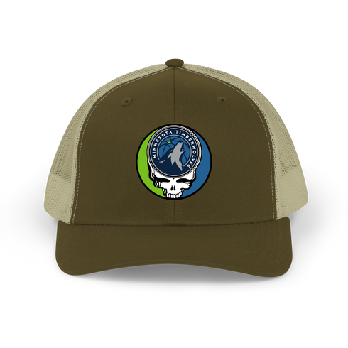 Minnesota Timberwolves Stealie Grateful Dead Trucker Cap