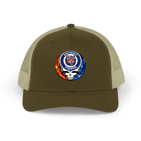 Detroit Tigers Crystal Stealie Stealie Grateful Dead Trucker Cap
