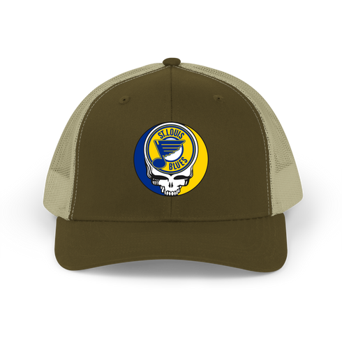St. louis Blues Stealie Grateful Dead Trucker Cap