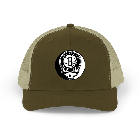 Brooklyn Nets Stealie Grateful Dead Trucker Cap