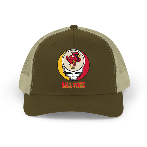 Ball State Stealie Grateful Dead Trucker Cap