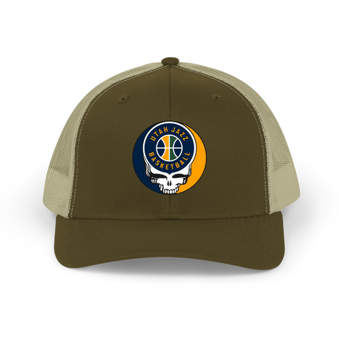 Utah Jazz Stealie Grateful Dead Trucker Cap