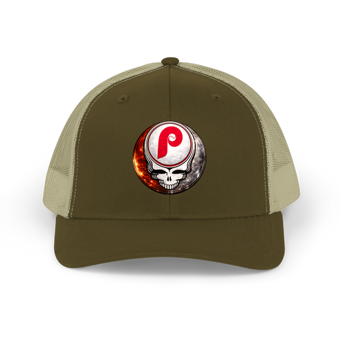 Phillies Crystal Stealie Stealie Grateful Dead Trucker Cap