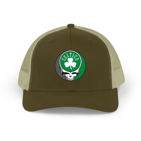 Boston Celtics Shamrock Stealie Grateful Dead Trucker Cap
