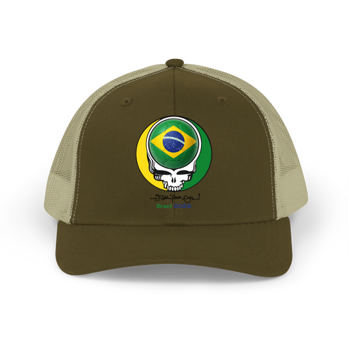Brazil FIFA Stealie Grateful Dead Trucker Cap