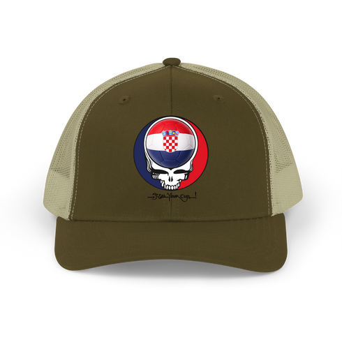 Croatia FIFA World Cup Stealie Grateful Dead Trucker Cap
