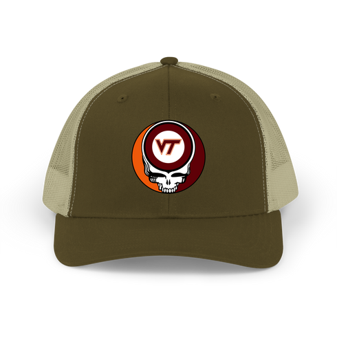 Virginia Tech Stealie Grateful Dead Trucker Cap