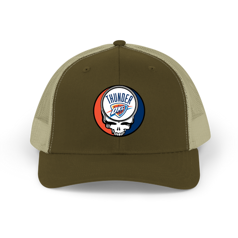 Oklahoma City Thunder Stealie Grateful Dead Trucker Cap