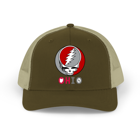 Ohio State University Stealie Grateful Dead Trucker Cap