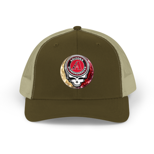 Diamondbacks Crystal Stealie Stealie Grateful Dead Trucker Cap