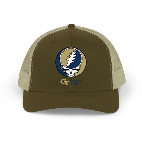 Georgia Tech Stealie Grateful Dead Trucker Cap