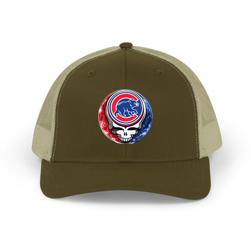 Chicago Cubs Crystal Stealie Stealie Grateful Dead Trucker Cap