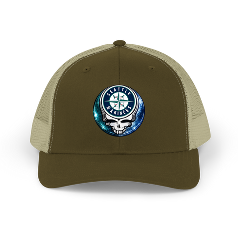 Seattle Mariners Crystal Stealie Stealie Grateful Dead Trucker Cap
