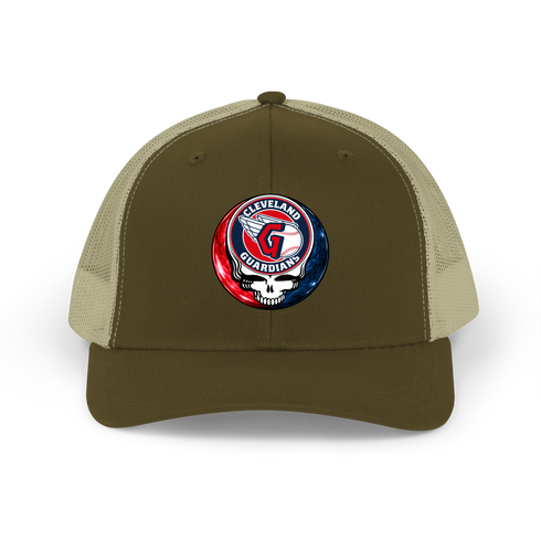 Cleveland Guardians Crystal Stealie Stealie Grateful Dead Trucker Cap