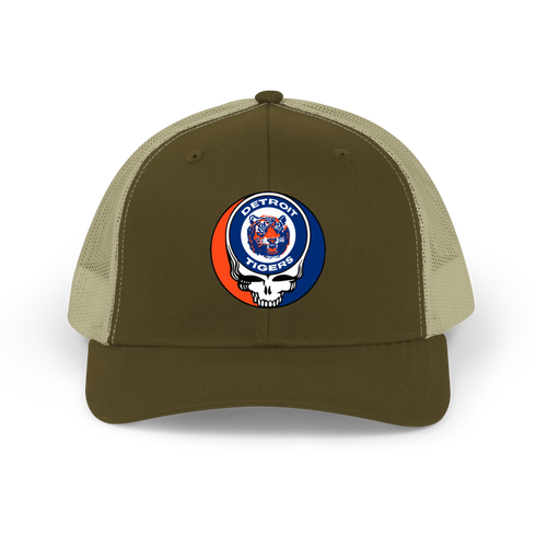 Detroit Tigers Stealie Grateful Dead Trucker Cap