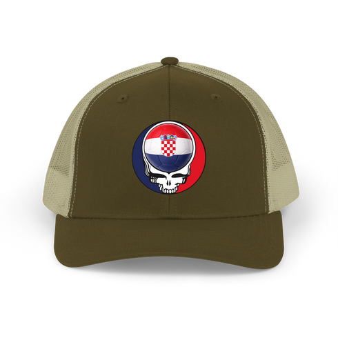 Croatia FIFA World Cup Stealie Grateful Dead Trucker Cap