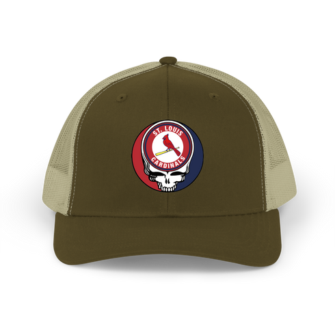 St. Louis Cardinals Stealie Grateful Dead Trucker Cap
