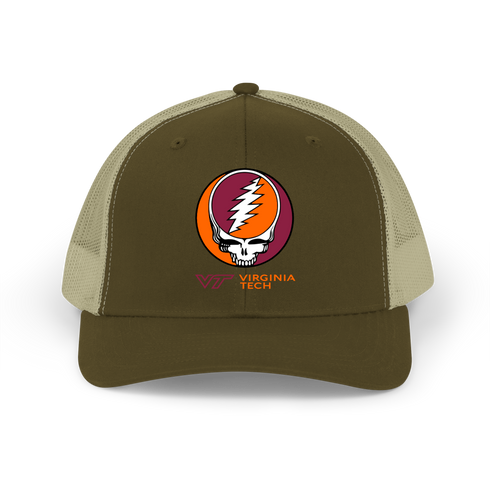 Virginia Tech Stealie Grateful Dead Trucker Cap
