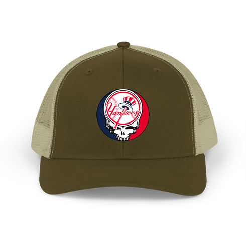 Yankees Stealie Grateful Dead Trucker Cap