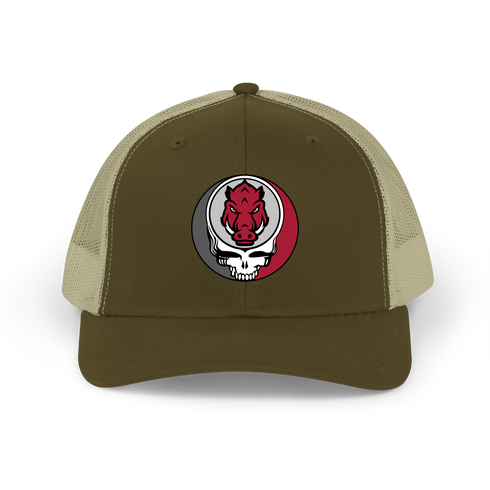 University of Arkansas Stealie Grateful Dead Trucker Cap