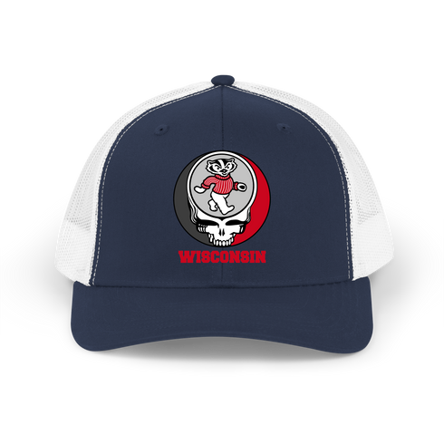 Dancing Badger Stealie Grateful Dead Trucker Cap