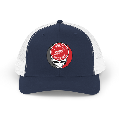 Detroit Red Wings Stealie Grateful Dead Trucker Cap