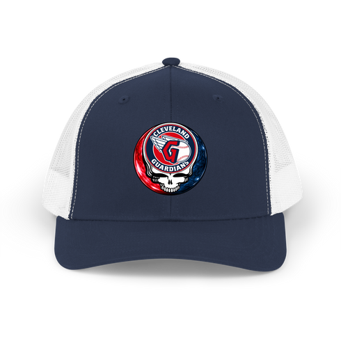 Cleveland Guardians Crystal Stealie Stealie Grateful Dead Trucker Cap