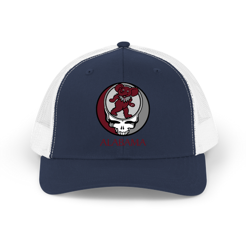 Alabama Dancing Elephant Stealie Grateful Dead Trucker Cap