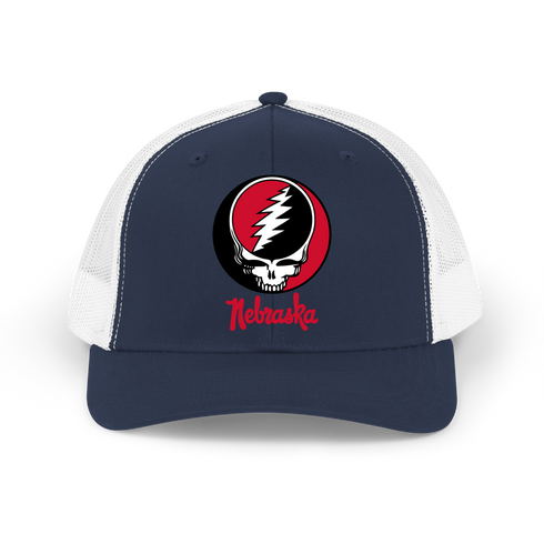 Nebraska Stealie Grateful Dead Trucker Cap