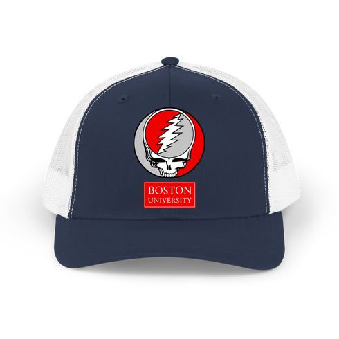Boston University Stealie Grateful Dead Trucker Cap