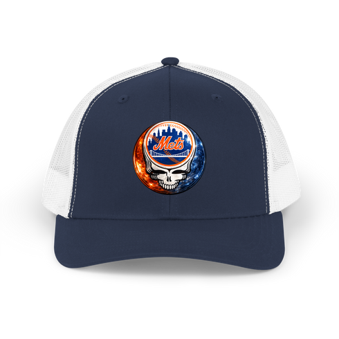 New York Mets Crystal Stealie Stealie Grateful Dead Trucker Cap