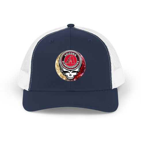 Diamondbacks Crystal Stealie Stealie Grateful Dead Trucker Cap