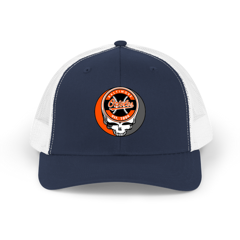Baltimore Orioles Stealie Grateful Dead Trucker Cap