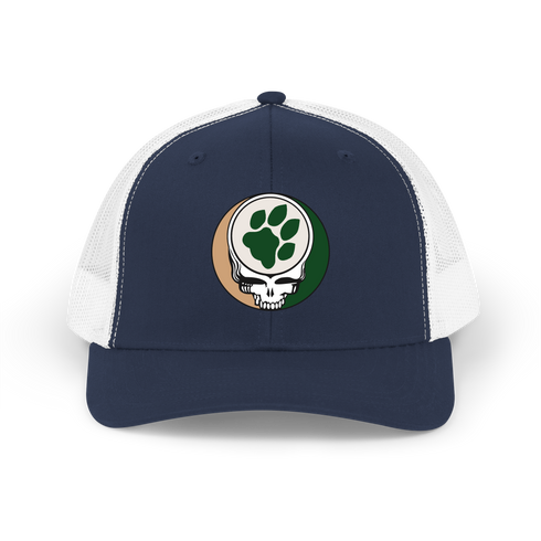 Ohio University Paw Print Stealie Grateful Dead Trucker Cap