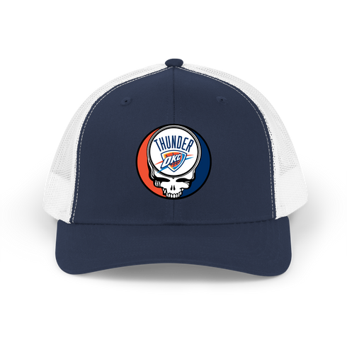 Oklahoma City Thunder Stealie Grateful Dead Trucker Cap