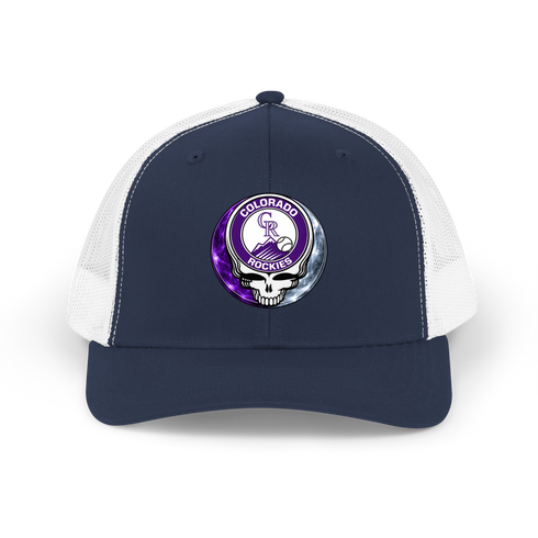 Colorado Rockies Crystal Stealie Stealie Grateful Dead Trucker Cap