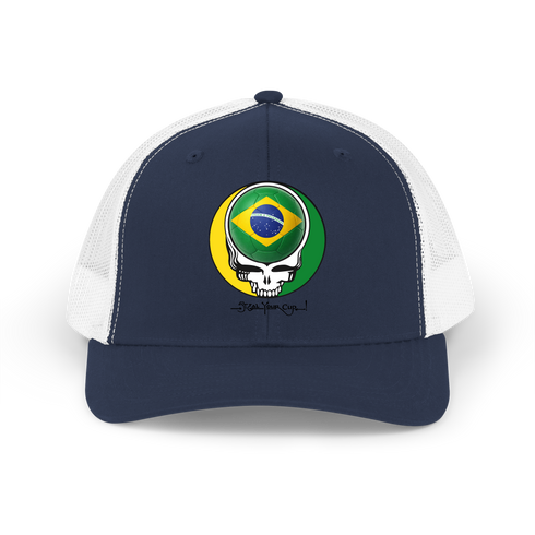 Brazil FIFA World Cup Stealie Grateful Dead Trucker Cap