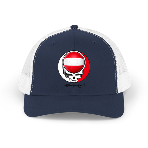 Austria FIFA World Cup Stealie Grateful Dead Trucker Cap