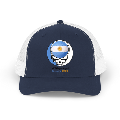 Argentina FIFA World Cup Stealie Grateful Dead Trucker Cap