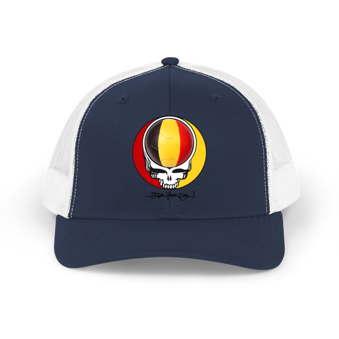 Belgium FIFA World Cup Stealie Grateful Dead Trucker Cap