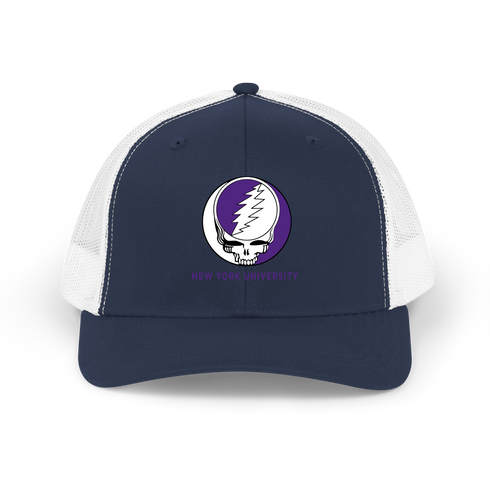 New York University (NYU) Stealie Grateful Dead Trucker Cap