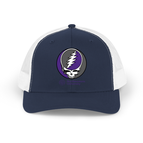 Northwestern Stealie Grateful Dead Trucker Cap