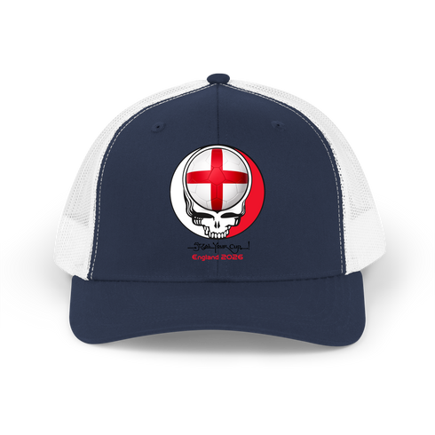 England FIFA World Cup Stealie Grateful Dead Trucker Cap